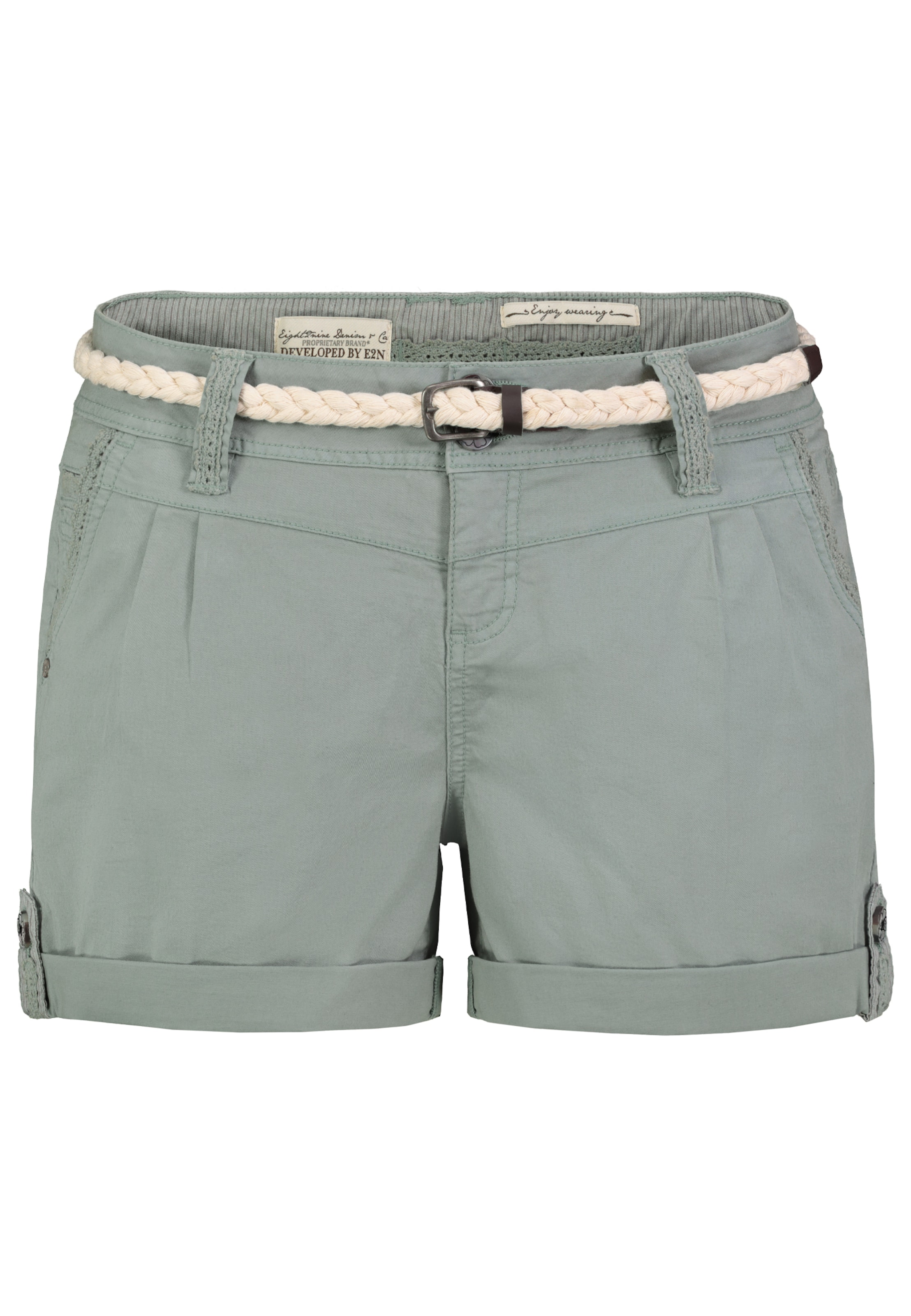 Eight2Nine Regular Broek in Groen: voorkant