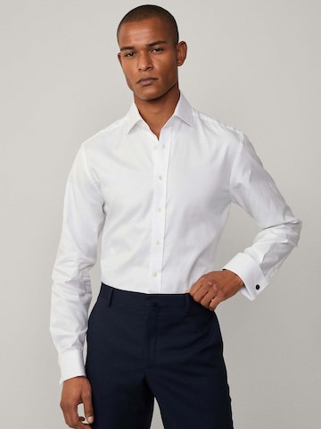 Hackett London Slim Fit Hemd in Weiß: Vorderseite