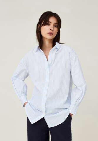 Lexington Blouse 'DAPHNE' in Blue: front