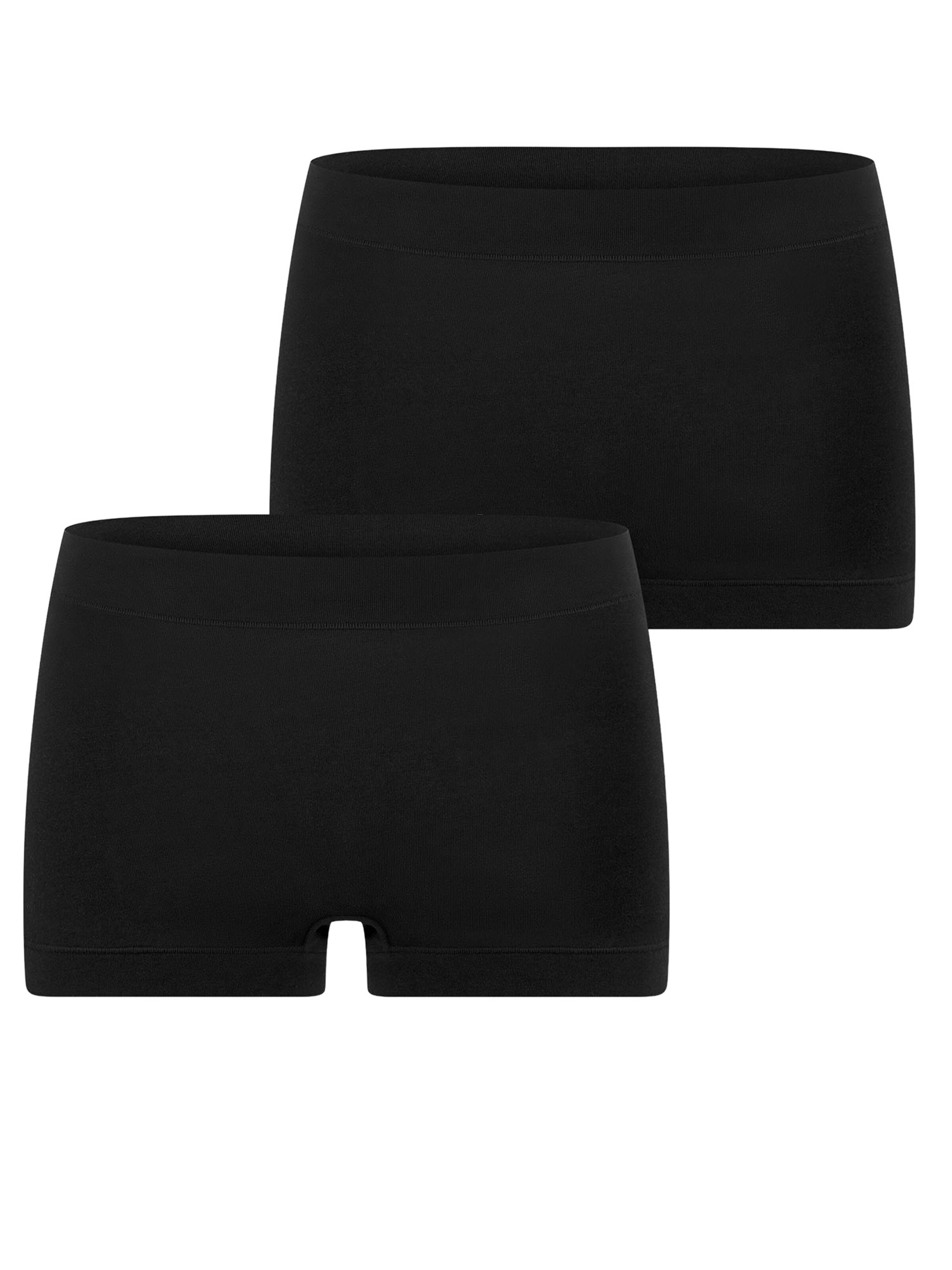 SCHIESSER Skinny Boyshorts ' Unique Cotton ' in Black: front
