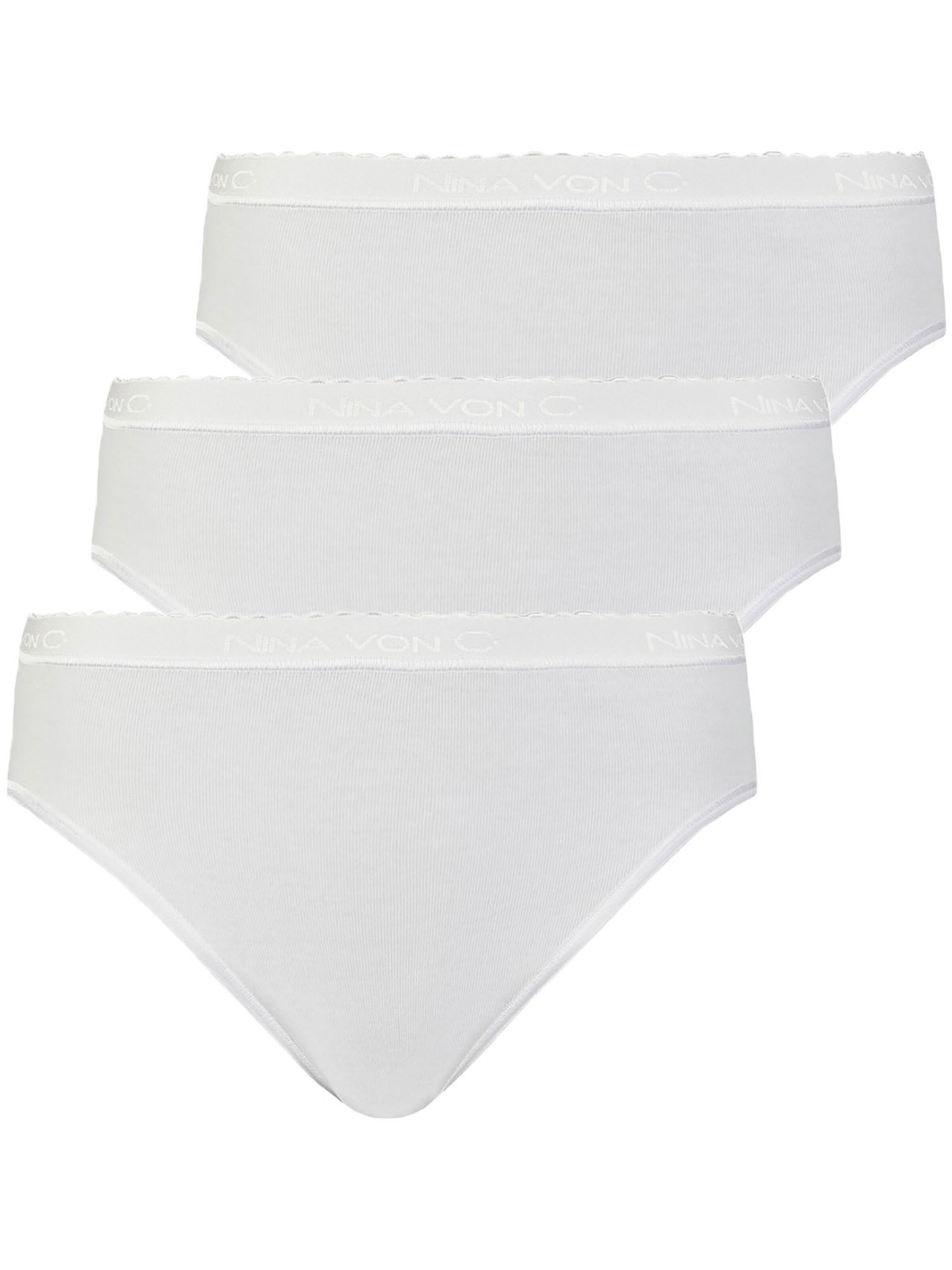 Nina von C. Boyshorts 'Slipboutique' in White: front