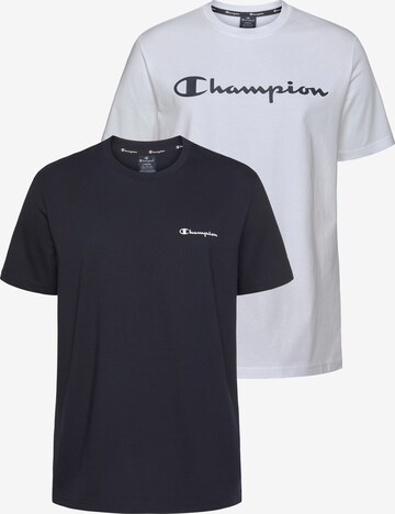 Champion Authentic Athletic Apparel T-Shirt in Blau: predná strana