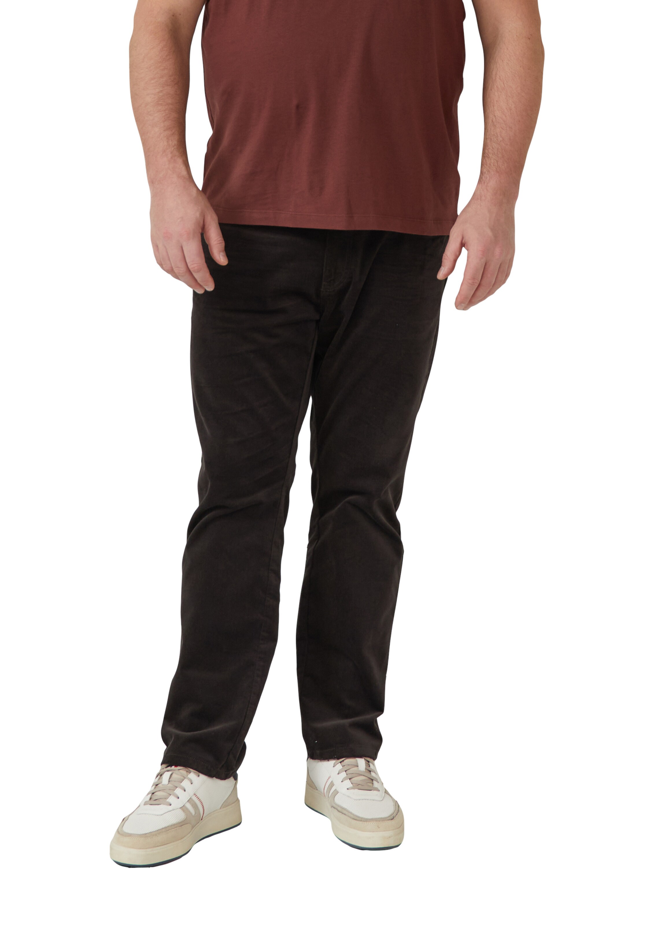s.Oliver Men Big Sizes Regular Pants 'Casby' in Brown: front