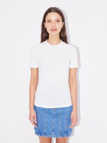 T-shirt 'Dunja' LeGer by Lena Gercke en blanc : devant