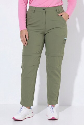 Ulla Popken Regular Pants in Green