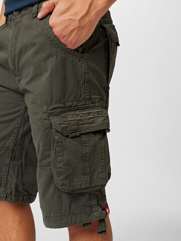 ALPHA INDUSTRIES Regular Cargo trousers 'Jet' in Grey