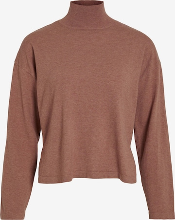 VILA - Jersey en marrón: frente