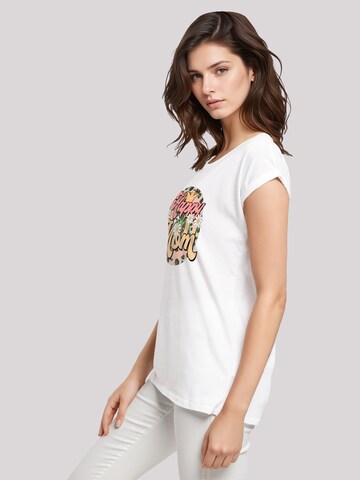 T-shirt 'Mothers Day Floral Design Happy Mom Motherhood Appreciation' F4NT4STIC en blanc