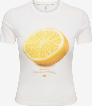 ONLY Koszulka w kolorze biały: przód