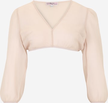 MARJODirndl bluza 'GY-11-Saldenburg' - bež boja: prednji dio