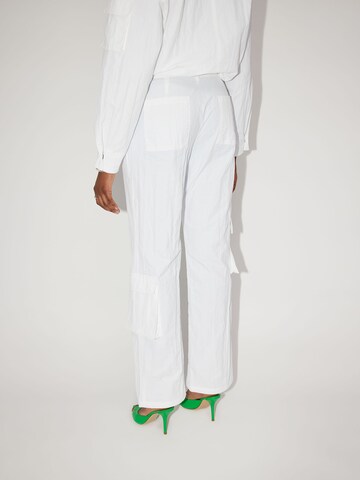 LeGer by Lena Gercke Regular Cargo trousers 'Jocelyn' in White: back