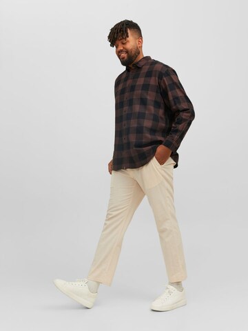 Jack & Jones Plus Regular fit Риза 'Gingham' в синьо