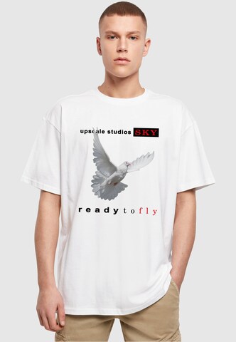 MT Upscale Shirt 'Ready to fly' in White: front