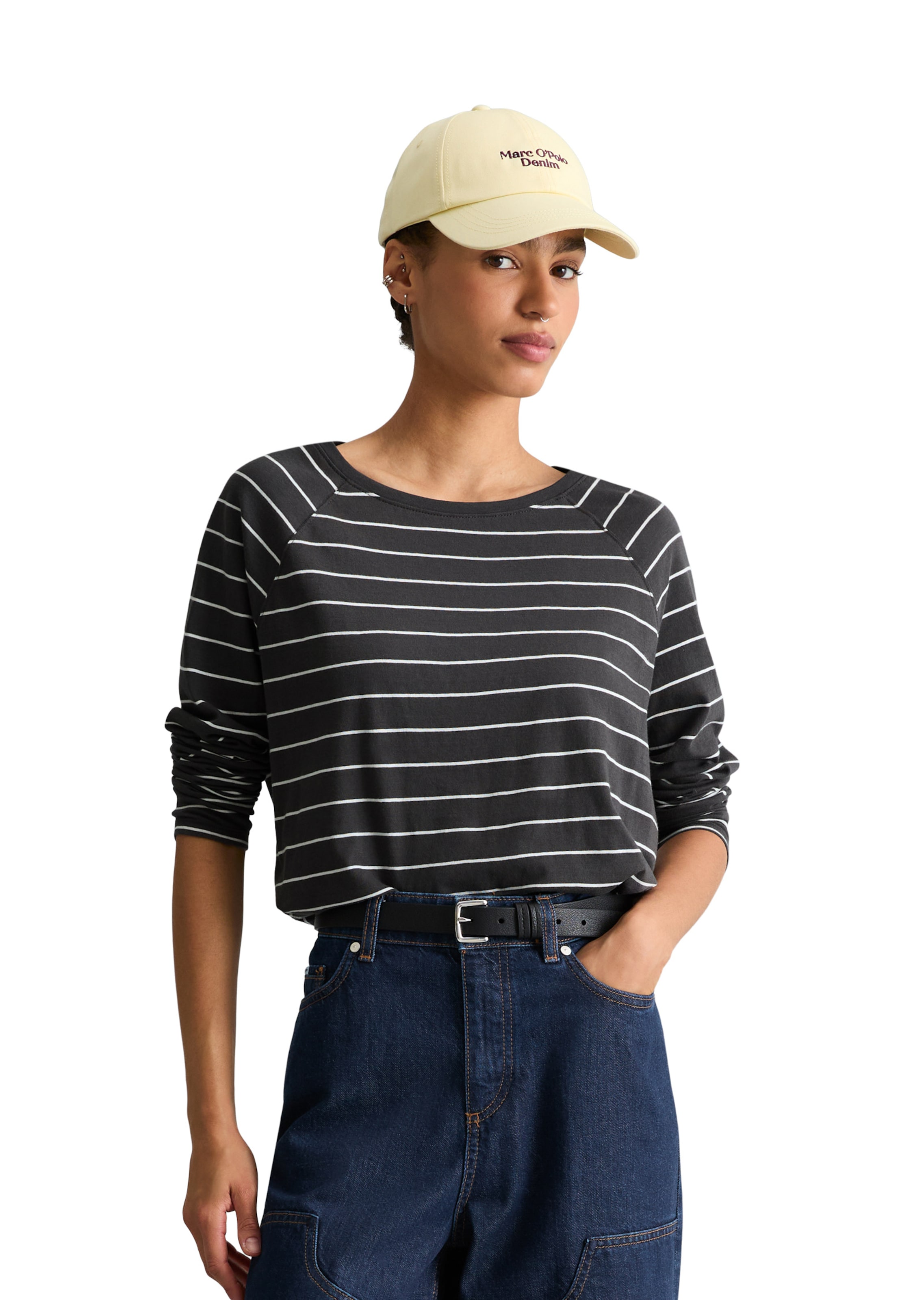 Marc O'Polo DENIM Shirt in Black: front