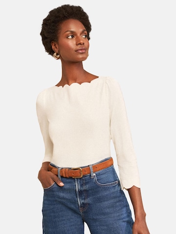 T-shirt love & roses en beige : devant