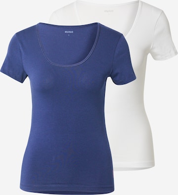 HUGO T-shirt i blå: framsida