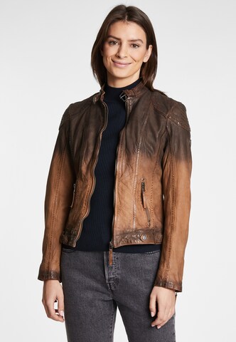 Gipsy Between-Season Jacket 'Casha Lamov' in Brown: front