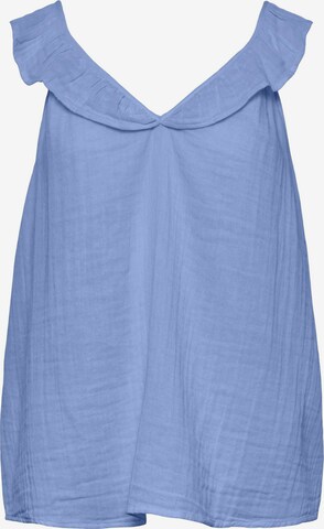 Top 'Lelou' di PIECES in blu: frontale