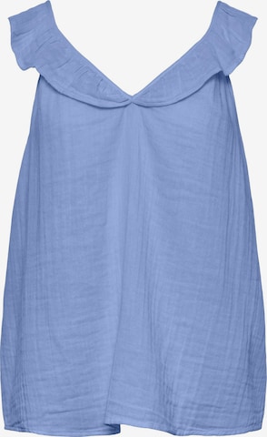 Top 'Lelou' di PIECES in blu: frontale