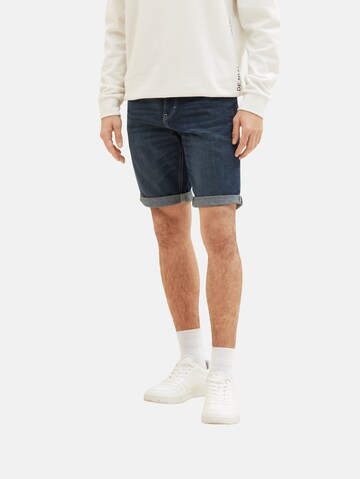 TOM TAILOR Regular Shorts 'Josh' in Blau: predná strana