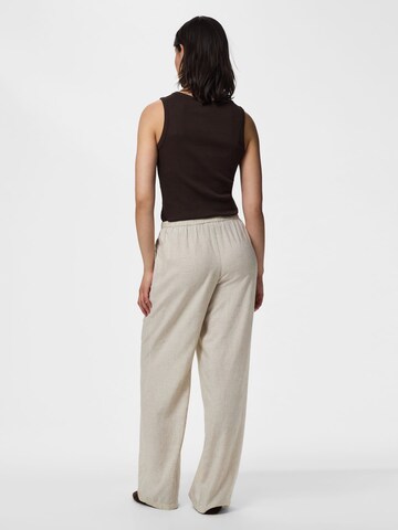 PIECES Wide Leg Hose 'PCPia' in Weiß