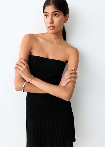 MANGO TEEN Knitted dress 'Banana' in Black
