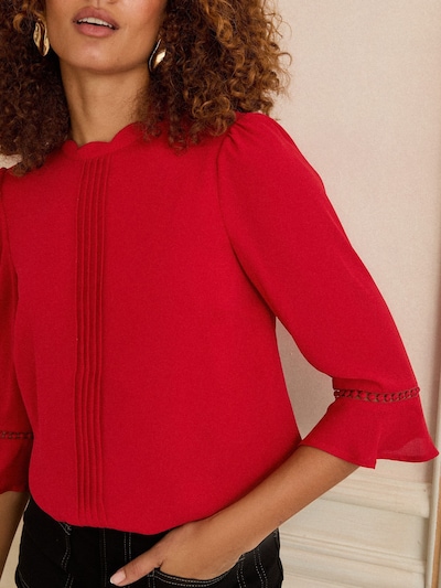 love & roses Bluse in kirschrot, Produktansicht