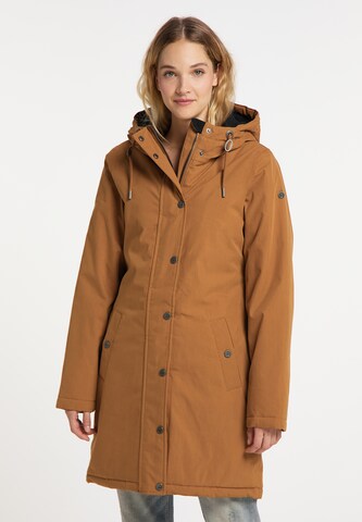 DreiMaster Vintage - Abrigo funcional en marrón: frente