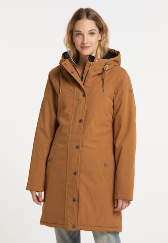 DreiMaster Vintage Raincoat in Brown: front