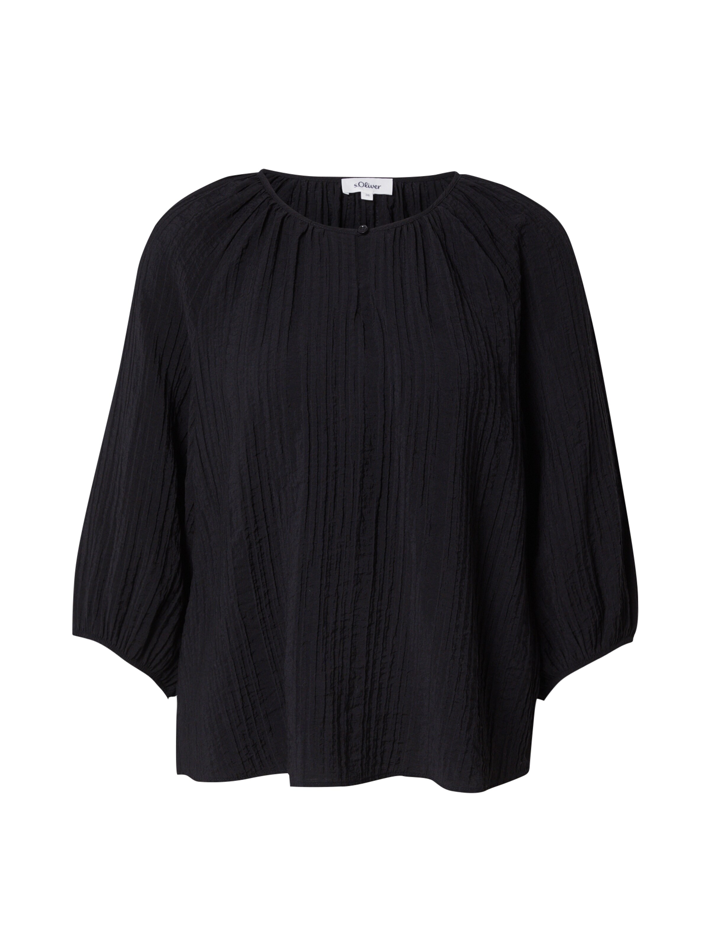 s.OliverBluza - crna boja: prednji dio