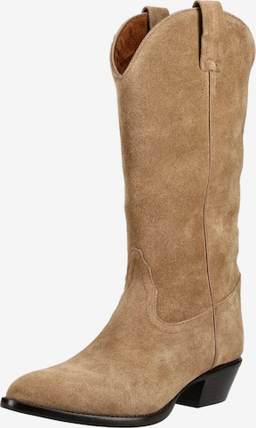 Bottes de cowboy Jeffrey Campbell en marron : devant