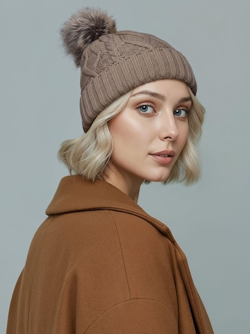 Neverless Mütze 'Julie' in Beige