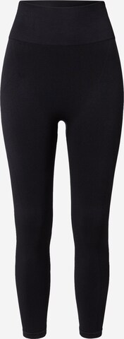 Skinny Pantaloni sport de la NU-IN pe negru: față