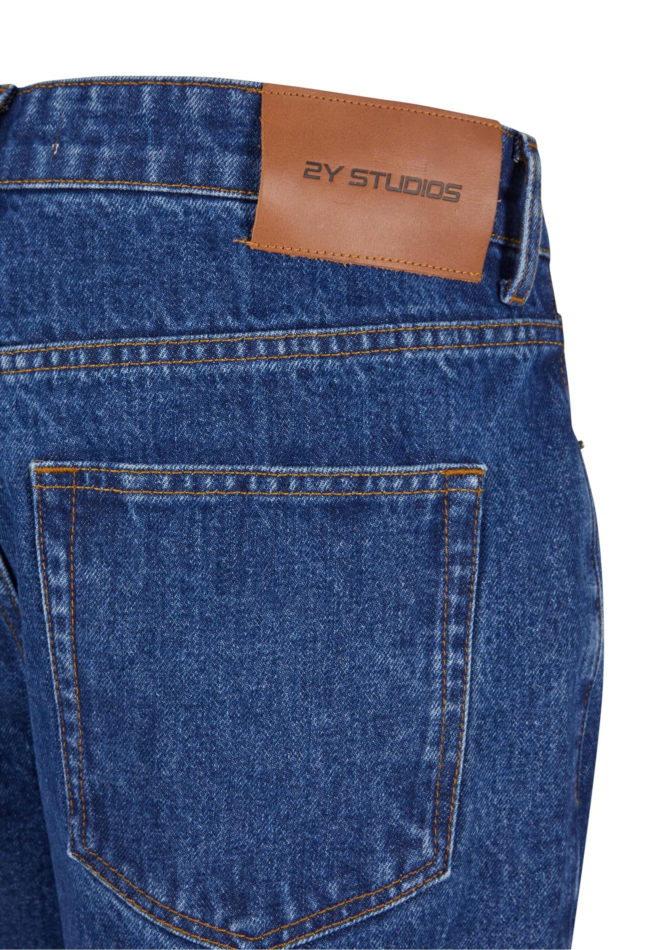 2Y Studios Na zvonec Kavbojke 'Milu' | modra barva