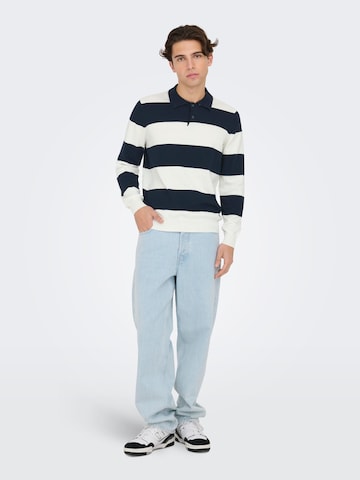 Only & Sons Pullover 'REX' i hvid