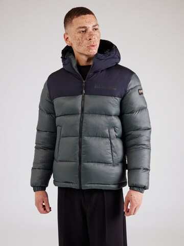 NAPAPIJRI Winter jacket 'HORNELEN' in Green: front