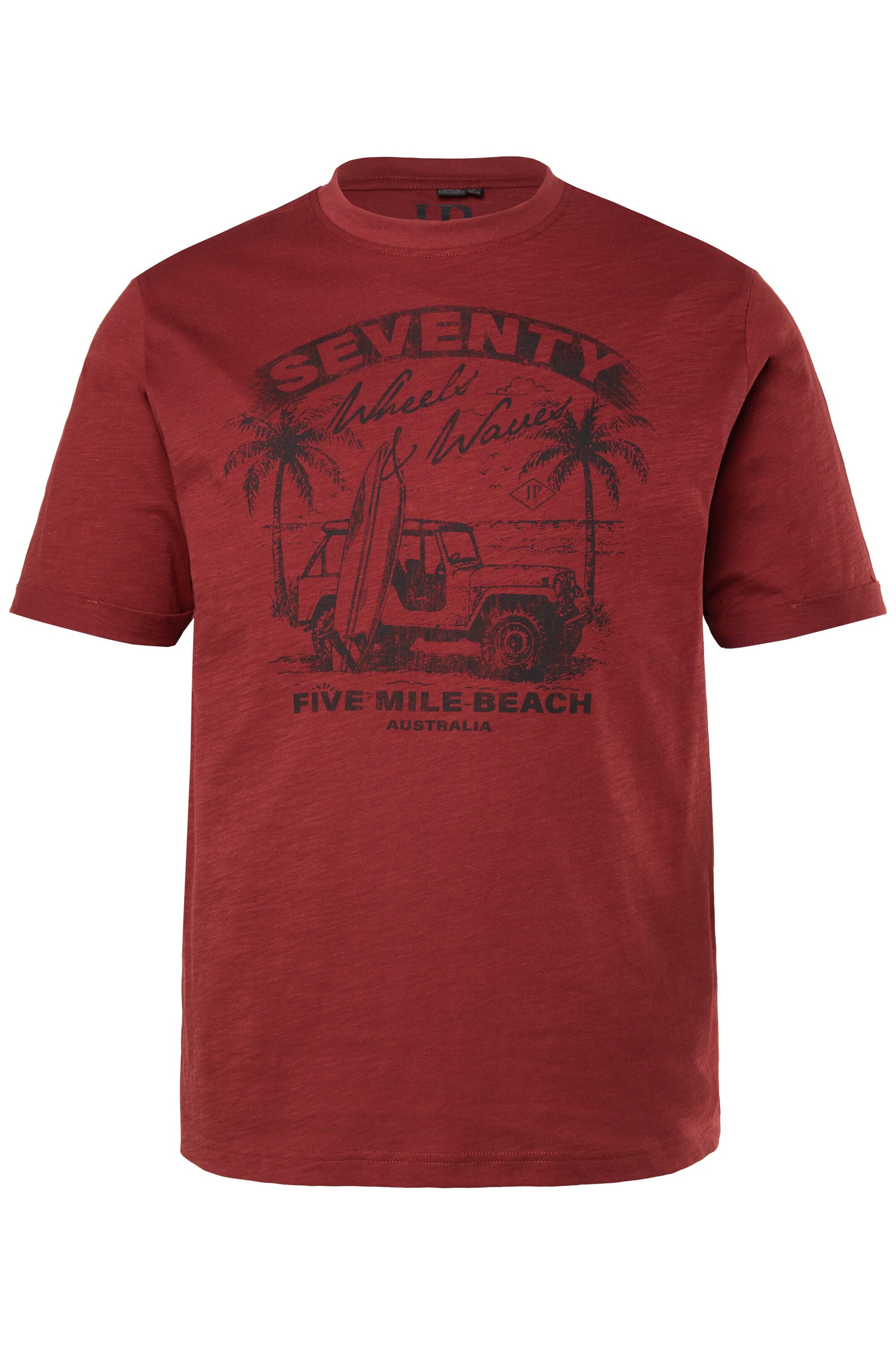 JP1880 Shirt in Rood: voorkant