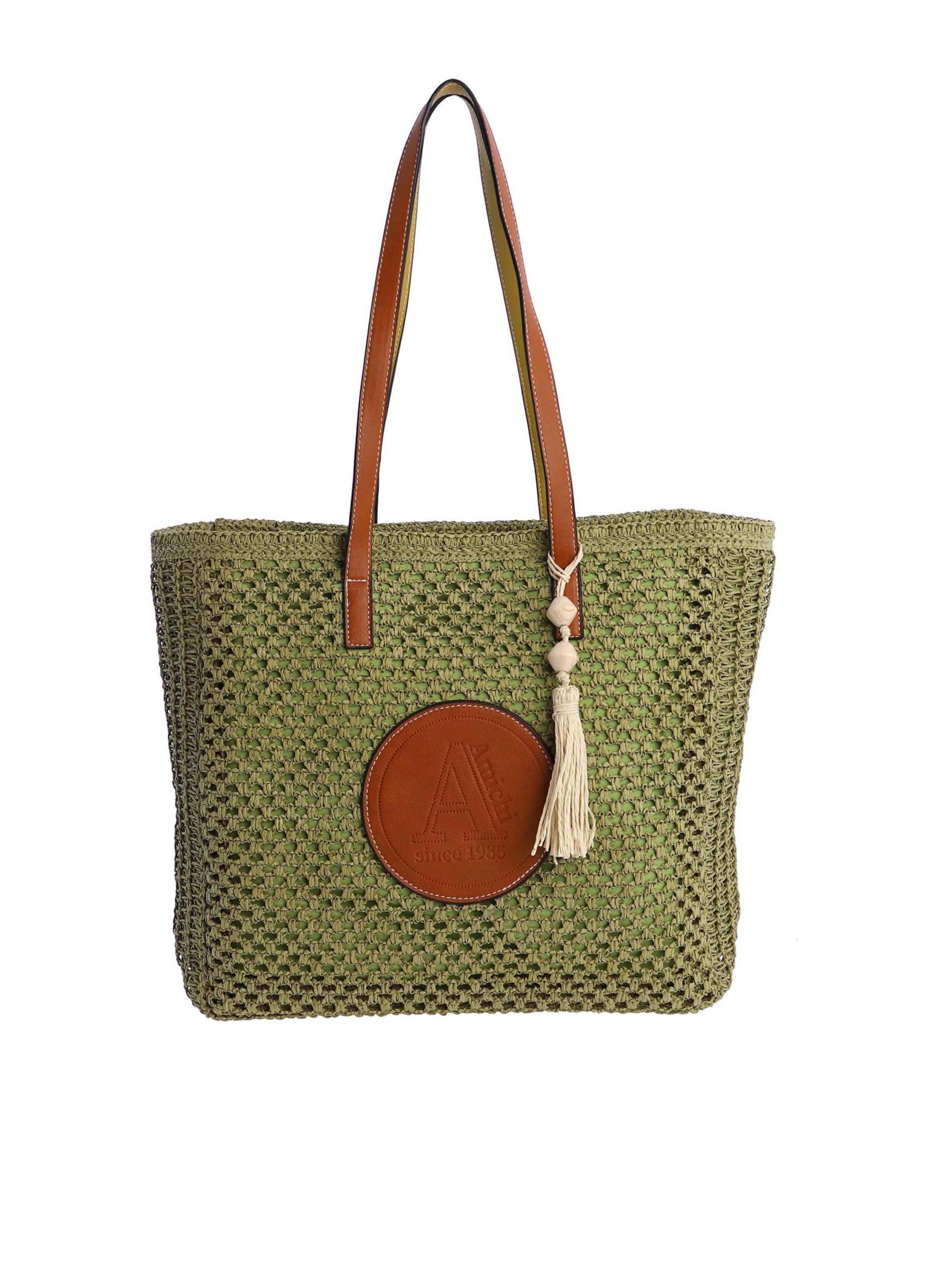 Amichi - Shopper 'Fuerteventura' en verde: frente