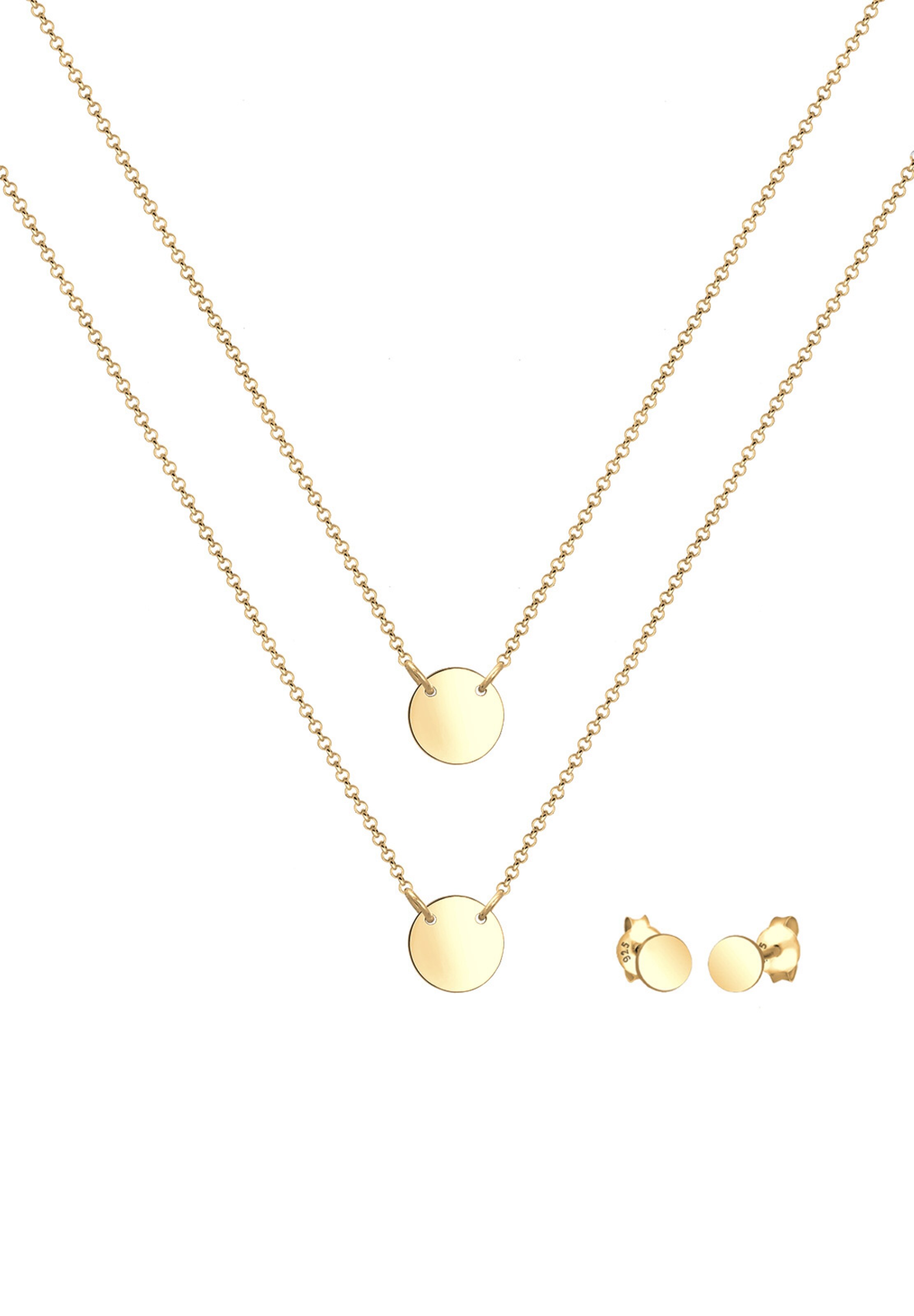ELLI Sieraden set 'Geo' in Goud