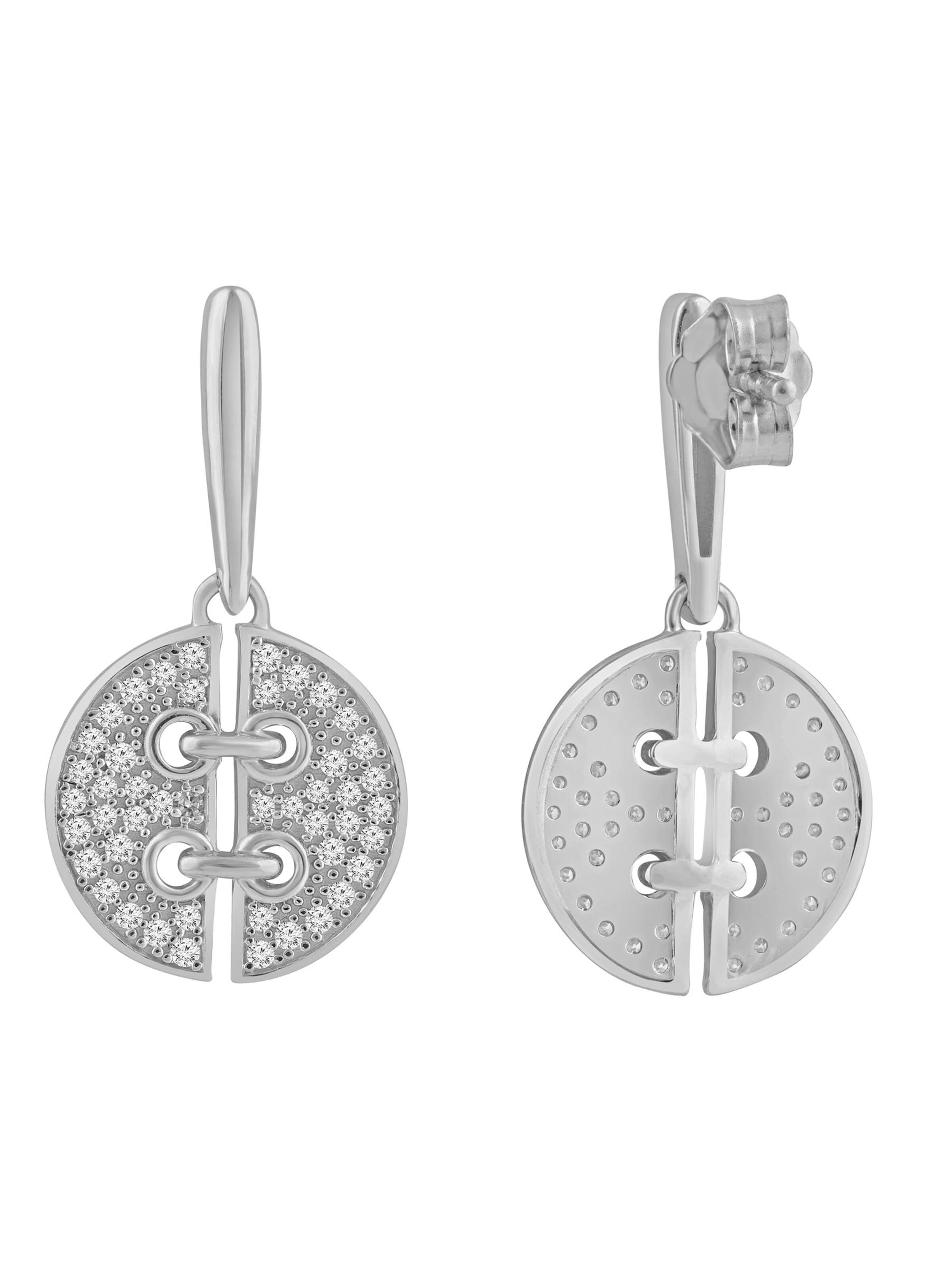 Diamant Exquis - Pendientes en plata