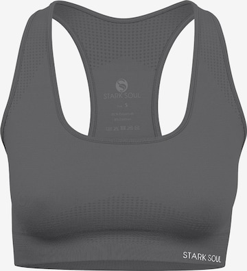 Soutien-gorge de sport Stark Soul en gris : devant