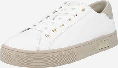 taupe / fehér ARMANI EXCHANGE Rövid szárú edzőcipők, Termék nézet