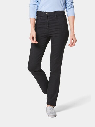 Goldner Slimfit Jeans in Zwart: voorkant