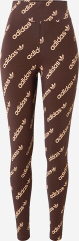 ADIDAS ORIGINALS Skinny Leggings in Brown: front