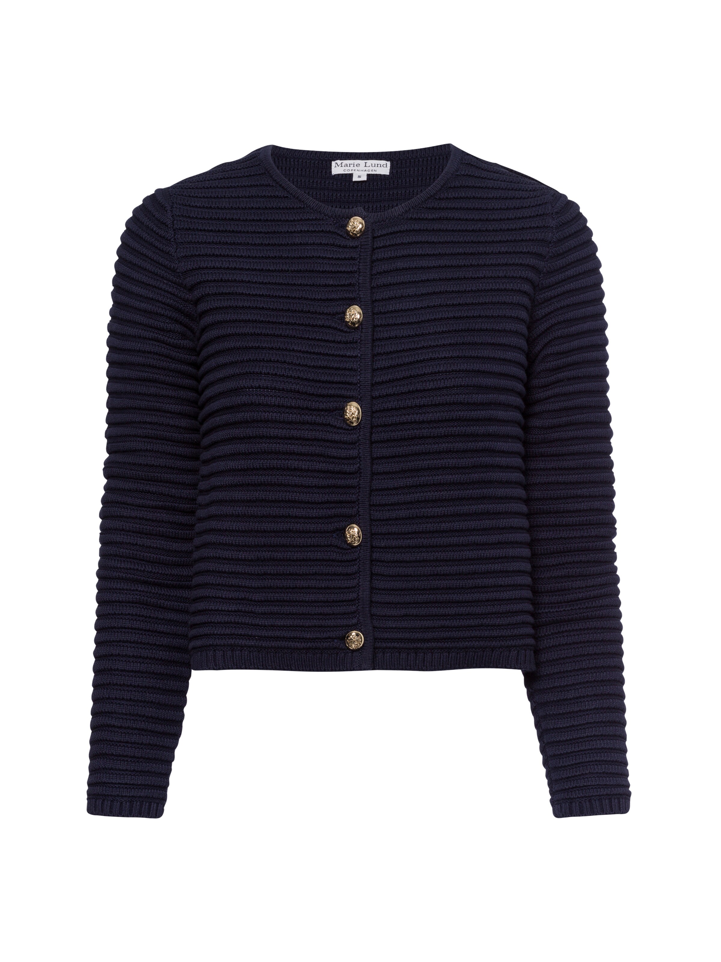 Marie Lund Knit cardigan in Blue: front