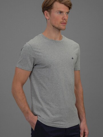 Laurent Vergne Shirt 'Thierry T-Shirt - Grey Melange' in Grey