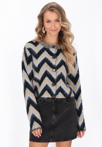 IZIA Neuletakki värissä musta: etupuoli