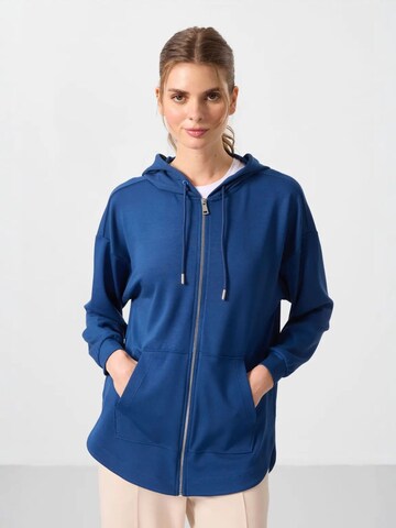 Sweat-shirt Tommy Life en bleu : devant