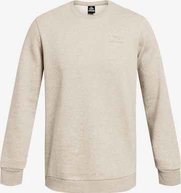 UNDER ARMOUR Sportsweatshirt 'Essential' in Beige: voorkant