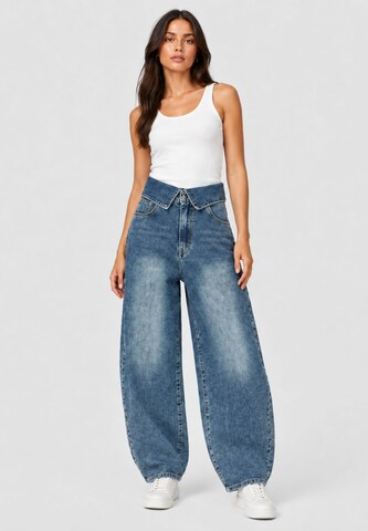 Elara Vat Jeans in Blauw